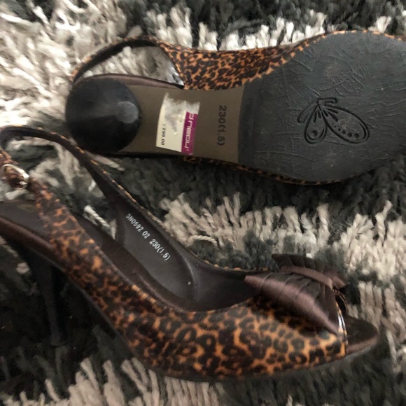 Slingback heels with bow size 36 6.5cm - Picture 4 of 5